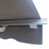 Outsunny 3 x 2.5m Garden Patio Manual Awning, Retractable Canopy Sun Shade Shelter with Fittings and Crank Handle, Grey