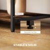 HOMCOM TV Unit for TVs up to 60 Inches, Industrial TV Stand with Storage Shelves, Entertainment Centre for Living Room, Bedroom