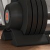 SPORTNOW 24KG Single Adjustable Dumbbell, 4-in-1 Weights with Storage Tray and Non-Slip Handle, Home Gym Fitness Equipment, Black