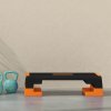 SPORTNOW Aerobic Step Platform, Exercise Stepper for Home Workout,, 15/20/25cm Height Adjustable, Non-Slip - Orange