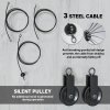 SPORTNOW Weight Pulley System, Cable Pulley System for Home Gym, Cable Machine LAT Pull Down Attachment for Biceps Curl, Tricep, Arm Workouts