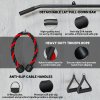 SPORTNOW Weight Pulley System, Cable Pulley System for Home Gym, Cable Machine LAT Pull Down Attachment for Biceps Curl, Tricep, Arm Workouts