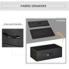 HOMCOM 3 Drawer Storage Chest Unit Home Cabinet w/ Shelves Home Living Room Bedroom Entryway Living Furniture