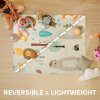 AIYAPLAY Baby Play Mat Double Sided, Foldable & Reversible Activity Playmat, Waterproof Kids Foam Crawling Mat for Outdoor Indoor Playtime Picnics, 177 x 146 x 1.5cm, Animal Theme