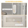 HOMCOM 8PCS Clear Shoe Box, Plastic Stackable Shoe Storage Box for UK/EU Size up to 12/46 with Magnetic Door for Women/Men, 28 x 36 x 21 cm