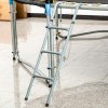 Outsunny Metal Trampoline Ladder 3 Step Outdoor Stepper for 12ft or 14ft Trampoline