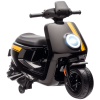 AIYAPLAY 6V Kids Electric Motorbike, Ride on Motorbike with Headlight, Music, Forward Reverse, Training Wheels, for Ages 18-36 Months, Black