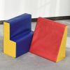 HOMCOM Soft Play Set, 2 Piece Kids Climb and Crawl Foam Play Activity Toys, Soft Play Equipment for Toddlers 12-36 Months, Red