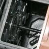 Outsunny Dual Chamber Garden Compost Bin, 130L Rotating Composter, Compost Maker with Ventilation Openings and Steel Legs, Dark Brown and Black