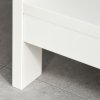 HOMCOM Console Table Side Desk w/ Shelves Drawers Open Top X Support Frame Living Room Hallway Home Office Furniture