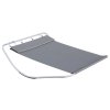 Outsunny Rocking Sun Lounger, Double Garden Lounger Sunbed with Headrest Pillows, Texteline Outdoor Rocking Chair Swing Hammock Daybed with Metal Frame for Patio, Terrace, 212 x 175 x 60 cm, Grey