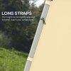 Outsunny Gazebo Side Panels with Zipped Doors, for 3x3 m or 3x6 m Pop Up Gazebo, 2 Pack Sides Replacement, Beige