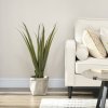 HOMCOM Decorative Artificial Plants Agave Succulent in Pot, Desk Fake Plants for Home Indoor Outdoor Decor, 90cm
