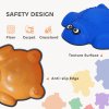 AIYAPLAY Balance Stepping Stones, 9-Piece Turtle-Shaped Stackable River Stones with Non-Slip Edge, Indoor Outdoor Obstacle Course for Kids Age 3-8 Years, Multicoloured