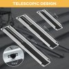 HOMCOM 2PCS Telescopic Wheelchair Ramps, 2.5-4FT/ 75-122cm, 270kg, Folding Aluminium Door Threshold Ramps for Home, Mobility Scooters, Doorways, Steps, Stairs, with Non-slip Surface, Carrying Bag
