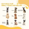PawHut Freestanding Dog Cate, Foldable Wooden Pet Gate with  - 61cm Tall, for Stairways, Doorways, Hallways, Small Dogs - Grey