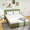 HOMCOM Bedside Tables Set of 2, Modern Side Tables with Drawer and Shelf, Nightstands for Bedroom, Living Room, White