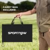 SPORTNOW Spike Ball Set, Mini Beach Games Set with Net, 3 Balls and Ball Pump, Portable with Carrying Bag for Outdoor Team Sports, Yellow