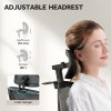 HOMCOM Ergonomic Office Chair, Mesh Desk Chair with 3D Armrests, Rotatable Headrest, Adjustable Lumbar Support, Coat Hanger, Recliner Computer Swivel Chair with Footrest for Home Office, Black