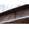 Outsunny 3 x 3(m) Garden Gazebo, Outdoor Gazebo Canopy Shelter with Curtains and Steel Frame for Lawn, Yard and Deck, Coffee