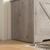 HOMCOM 100L Storage Chest, Storage Trunk with 2 Safety Hinges and U-shaped Cut-out Pull, Organizer Box for Living Room, Entryway, 80 x 40 x 45 cm