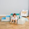 HOMCOM Baby Soft Play Set, 4 Piece Soft Play Equipment for Toddlers 12-36 Months, Climb and Crawl Foam Play, Kids Activity Play Toy, Multi-colored