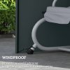 Outsunny 3 Seater Garden Swing Cover, Waterproof Swing Chair Cover, Windproof and Anti-UV 420D Outdoor Swing Bench Cover with Zip, 220 x 125 x 172cm, Grey