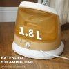HOMCOM Clothes Steamer, Upright Garment Steamer Wrinkle Remover with Large 1.8L Water Tank, Adjustable Height, for Home Clothing, Curtains, Wedding Dresses, Silk, Sofa, Gold Tone