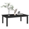 Outsunny Aluminium Outdoor Coffee Table, Rectangular Patio Side Table with Slat Tabletop for Indoor, Garden, Balcony, 100cm x 60 cm, Black