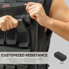 SPORTNOW 15KG Adjustable Weighted Vest, Weight Vest with 15 Metal Weights, Adjustable Straps and Reflective Strips, for Men and Women Running Cardio Exercise Strength Training
