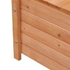 Outsunny Outdoor 2 Seater Garden Bench, Wooden Bench with Storage, Garden Storage Bench with Backrest, Arm Rests for Outdoor Patio Porch, 112 x 84 x 58 cm, Natural