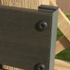 Outsunny Garden Planter with Trellis for Climbing Plants, Vines, Flowers, Freestanding Raised Bed for Garden, Outdoor, Patio, Planter Box with Drainage Gap, Black