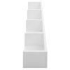 HOMCOM Wall Mount 84 CD / 56 DVD/Blu-ray/ Media Storage Rack 4 Cubes Wooden Shelf Organizer Unit Bookcase Display