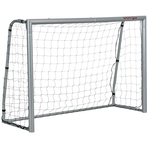 SPORTNOW 8ft x 5ft Football Goal, Football Net for Garden, Training Goal with Ground Stakes, Steel Frame