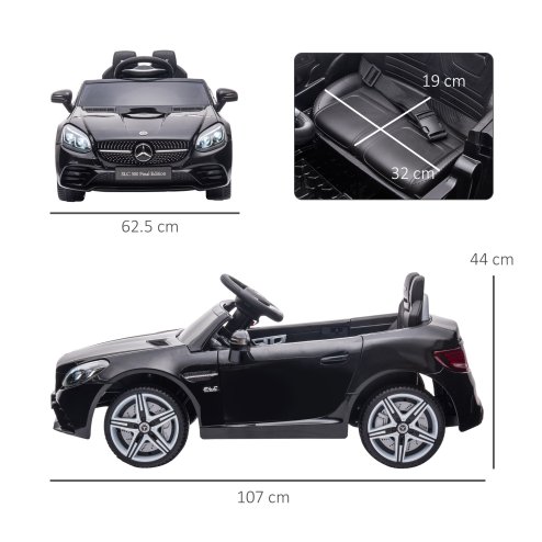 AIYAPLAY Benz SLC 300 Licensed 12V Electric Car for Kids, Kids