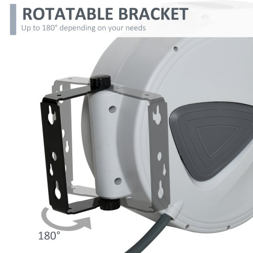DURHAND Retractable Air Hose Reel 10m+ 90cm Hose Diameter 3/ 8