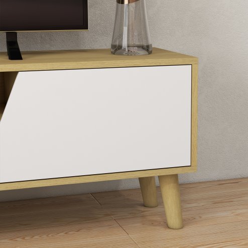 HOMCOM TV Stand Cabinet, TV Unit for TVs up to 65