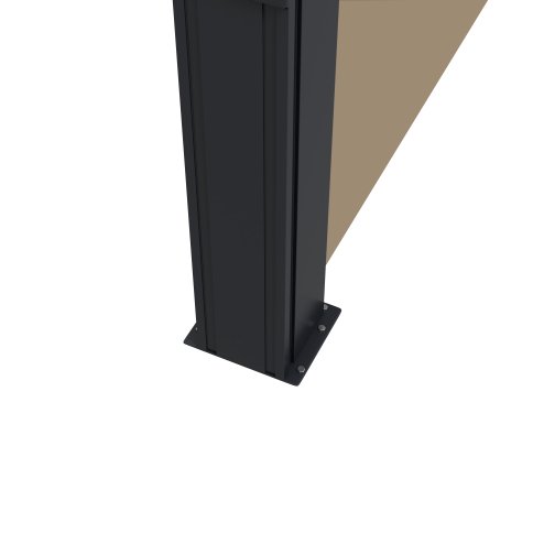 Outsunny Retractable Side Awning, Garden Privacy Screen Divider, Full Cassette Wind Breaker for Hot Tub, Balcony, Terrace, Pool, 400 x 160cm, Khaki