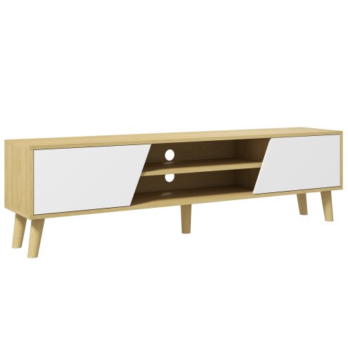 HOMCOM TV Stand Cabinet, TV Unit for TVs up to 65