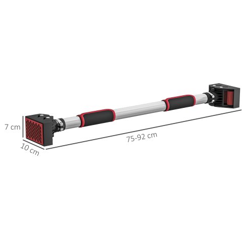 SPORTNOW Pull Up Bar Doorway, No Screws Chin Up Bar, Adjustable Length (75-92cm) for Home Gym Workout, Max Load 200kg