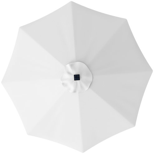 Outsunny 3 m Replacement Parasol Canopy with Top Vent, UPF 50+ Garden Parasol Replacement Canopy, 8 Rib Parasol Cover Replacement Fits Various Frames