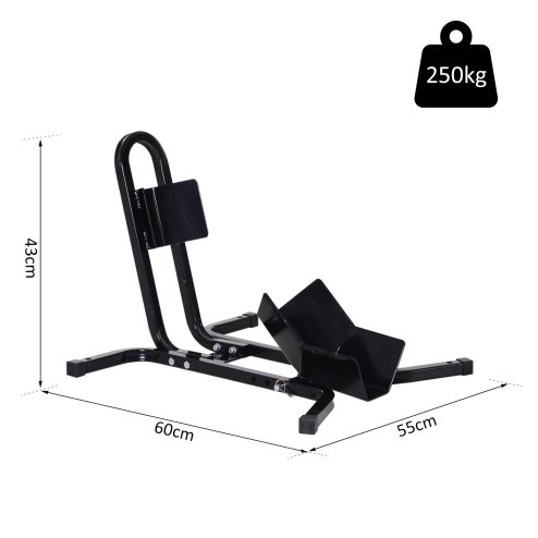 HOMCOM Metal Motorcycle Motorbike Wheel Chock Locking Stand System 17,19,21/43,48,51 Cm Front Wheels Steel Adjustable Fixing Tyre Holder Support