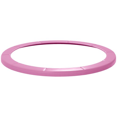 SPORTNOW 8FT Trampoline Spring Cover, Plastic Trampoline Pad Replacement with Elastic Cord, Waterproof, UV Resistant and Tear-Resistant, Pink