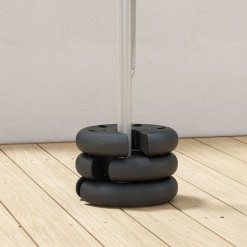Outsunny Pop up Canopy Tent Weights Set of 4 PCs, Leg Weights for Marquee Party Tent Outdoor Canopy 8.8KG