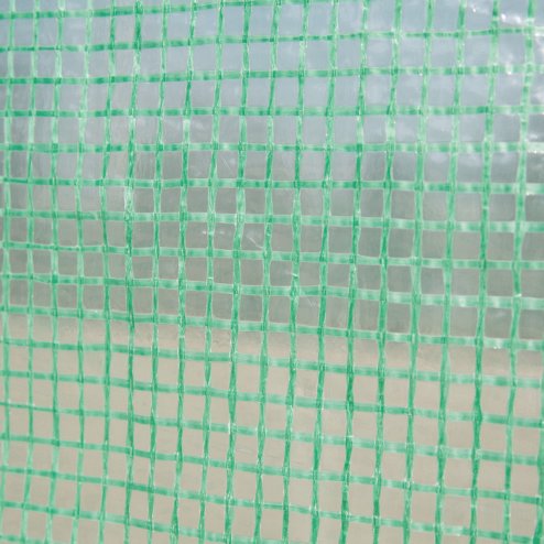 Outsunny 3 x 2 x 2m Polytunnel Greenhouse with Roll-up Sidewalls, Door and 6 Mesh Windows, Walk In Green House with UV-resistant PE Cover, Green