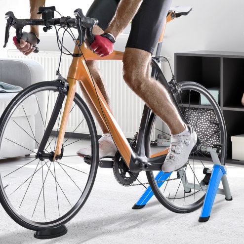 HOMCOM Indoor Bike Trainer, Foldable Turbo Trainer Bike Stand with 8 Level Magnetic Resistance, for 650C, 700C or 26