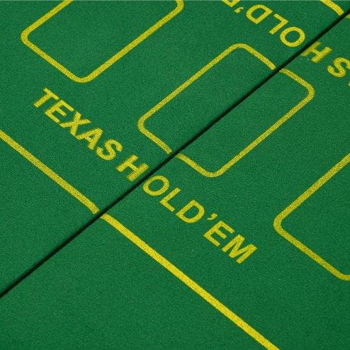 SPORTNOW Foldable Poker Mat for 10 Players, Oval Poker Table Top with Cup Holders, Portable Poker Table Cloth with Carrying Bag, 180 x 90cm - Green
