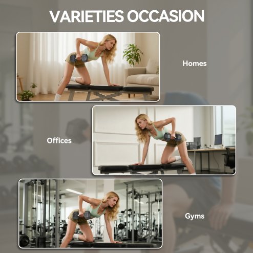 HOMCOM 2x12.5KG Rubber Hex Dumbbell Portable Hand Weights Dumbbell for Home Gym Workout Fitness