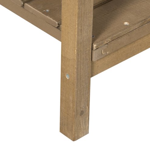 Outsunny Wooden Herb Planter with 8 Pocket, Raised Bed Container Garden Planter Boxes, 110L x 46W x 76Hcm, Brown