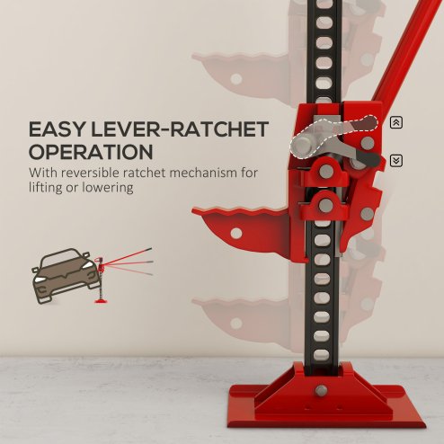 HOMCOM 3 Tonne Farm Jack, 48